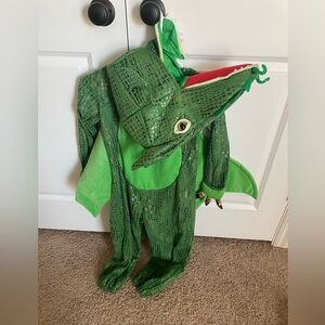 Pottery Barn green dragon costume